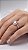 Anel Halo Zircônia Rosa Cravejado Prata Ajustável - Imagem 1