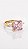 Anel Quadrado Lapidação Princesa Zircônia Rosa Dourado Ajustável - Imagem 4