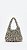 Bolsa Bag Sato Hobo Crochet Pelos Mescla Preta & Bege - Imagem 1