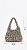 Bolsa Bag Sato Hobo Crochet Pelos Mescla Preta & Bege - Imagem 2