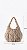 Bolsa Bag Sato Hobo Crochet Pelos Mescla Vinho & Bege - Imagem 2