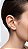 Brinco Piercing Fake Triplo Zircônias Cravejadas Dourado - Imagem 1