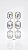 Brinco Chatons Cascata Cristal Incolor Banho Ródio Branco Aço - Imagem 3
