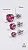 Brinco Trio Ponto de Luz Fuchsia Banho Ródio Branco Aço - Imagem 3