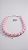 Colar Esferas Resina Rosa Ballet Banho Ródio Branco - Imagem 4