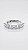 Anel Meia Aliança 7 Pedras 0.3ct Moissanite Cravejado Prata 925 Ajustável - Imagem 2