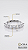 Anel Meia Aliança 7 Pedras 0.3ct Moissanite Cravejado Prata 925 Ajustável - Imagem 3