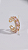 Brinco Piercing Fake Zircônias Rose Banho Ouro 18K - Imagem 5