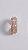 Brinco Piercing Fake Zircônias Rose Banho Ouro 18K - Imagem 4