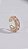 Brinco Piercing Fake Zircônias Rose Banho Ouro 18K - Imagem 2
