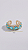 Brinco Piercing Fake Zircônias Azul Banho Ouro 18K - Imagem 5