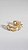 Brinco Piercing Fake Zircônias Amarela Banho Ouro 18K - Imagem 2