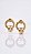 Brinco Love CT Esfera Cravejada Zircônia Banho Ouro 18K - Imagem 1