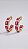 Brinco Argola Chatons Zircônias Fuchsia Banho Ouro 18K - Imagem 1