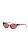 Óculos Gatinho Acetato e Lente Rose Detalhes Metal Dourado - Imagem 1