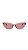 Óculos Gatinho Acetato e Lente Rose Detalhes Metal Dourado - Imagem 2