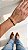 Bracelete Love Texturizado CT Zircônia Banho Ouro 18K Aço - Imagem 1