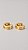 Brinco Argola P Click CT Cravejada Zircônia Banho Ouro 18K Aço - Imagem 3