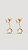 Brinco Duplo Virginia Médio Ear Jacket 4 Garras Zircônia Banho Ouro 18K - Imagem 3