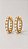 Brinco Argola Pérolas Click Banho Ouro 18K - Imagem 1