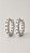 Brinco Argola Pérolas Click Banho Ródio Branco - Imagem 1