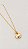 Colar Alongado Corrente Pingente Bold Banho Ouro 18K - Imagem 2