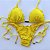 Empina Bumbum lacinho com busto cortininha ripple Amarelo Texturizado - Imagem 4