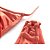 Biquíni Búzios Cheeky com tiras em macramê lateral e busto cortininha fixo com bojo removível Papaya - Imagem 2