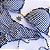 Empina Bumbum Lacinho com busto cortininha ripple estampa Listras Marinho e Branco - Imagem 1