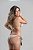 Empina Bumbum Lacinho Torcido com Tassel com busto cortininha ripple com bojo removível Nude e Preto - Imagem 2