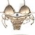 Empina Bumbum Lacinho com busto cortininha ripple com bojo removível Nude - Imagem 3