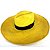 Chapéu de Palha Natural Aba Gigante Amarelo - Imagem 2