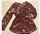 camisa feminina estampa floral manga longa - Imagem 1