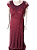 Vestido longo para madrinha renda marsala - Imagem 1