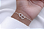 Pulseira coração entrelaçado cravejado - Imagem 1