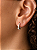 Argola de click com zirconias em navete - Imagem 1