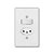 CONJUNTO 1 INTERRUPTOR SIMPLES + 1 TOMADA 2P+T 10A BRANCA C/PL 4X2 1109 BARI ALUMBRA - Imagem 1
