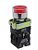 BOTÃO PULSADOR ILUMINADO METÁLICO M20IGR-R7-1C - VERMELHO 24V - 1NA+1NF METATEX - Imagem 1