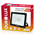 REFLETOR LED SLIM 10W BIV PRETO 6500K OUROLUX - Imagem 1