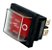 CHAVE 2 POSIÇÕES ILUMINADA C/CAPA SILIC.-VM 24V RS-201-1C-R-24V METALTEX - Imagem 1