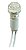 LAMPADA OLHO DE BOI COM RABICHO 220V BRANCA JNG - Imagem 1
