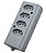 TOMADA BARRA BIAMPERAGEM QUADRUPLA 2P+T CZ 10/20A INTERNEED - Imagem 1
