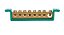 BARRAMENTO TERRA 08 TERM VERDE FIX 89,0MM STECK - Imagem 1