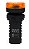 SINALIZADOR LED SONORO 22MM 24VCA/CC (BZ20-7L-Y) LARANJA METALTEX - Imagem 1