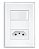 CONJUNTO 1 INTERRUPTOR SIMPLES + TOMADA 10A 2P +T EVIDENCE FAME - Imagem 1