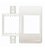 PLACA PARA CAIXINHA SISTEMA X 2 POSTO MODULAR 2847 HABITAT FAME - Imagem 1