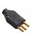 PINO MACHO 2P+T 20A PRETO 2143 FAME - Imagem 1