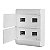 QUADRO SOBREPOR PVC OURO BOX 24 DIN PORTA OPACA STECK - Imagem 2
