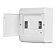 QUADRO SOBREPOR PVC OURO BOX 08 DIN PORTA OPACA STECK - Imagem 2