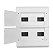 QUADRO DE EMBUTIR OURO BOX 24 DIN PORTA OPACA STECK - Imagem 2